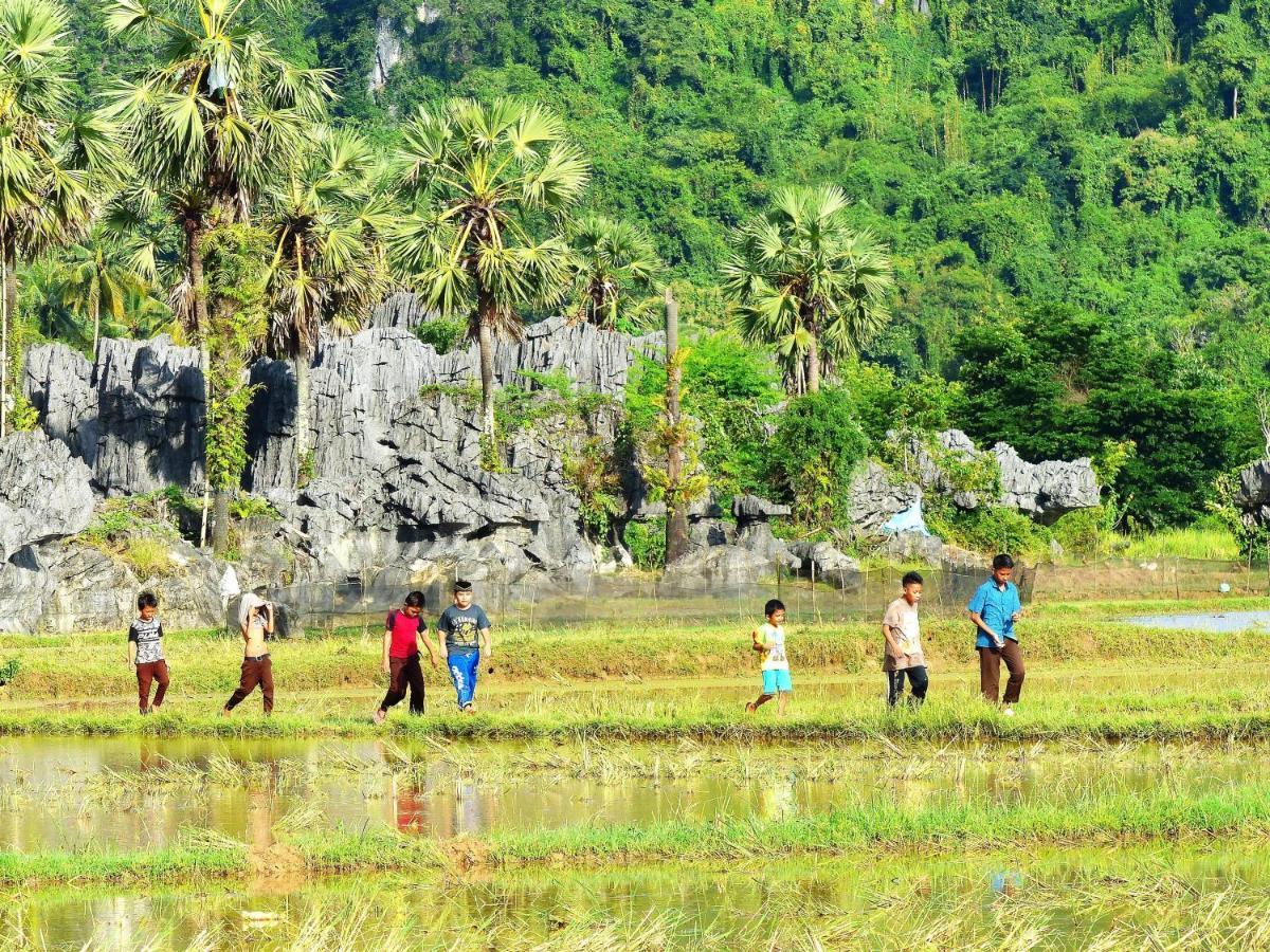 Penzion Kampoeng Karst Rammang Rammang Kasijala Exteriér fotografie